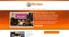Desktop Screenshot of pecksigns.com