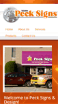 Mobile Screenshot of pecksigns.com