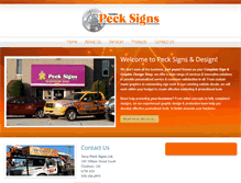 Tablet Screenshot of pecksigns.com